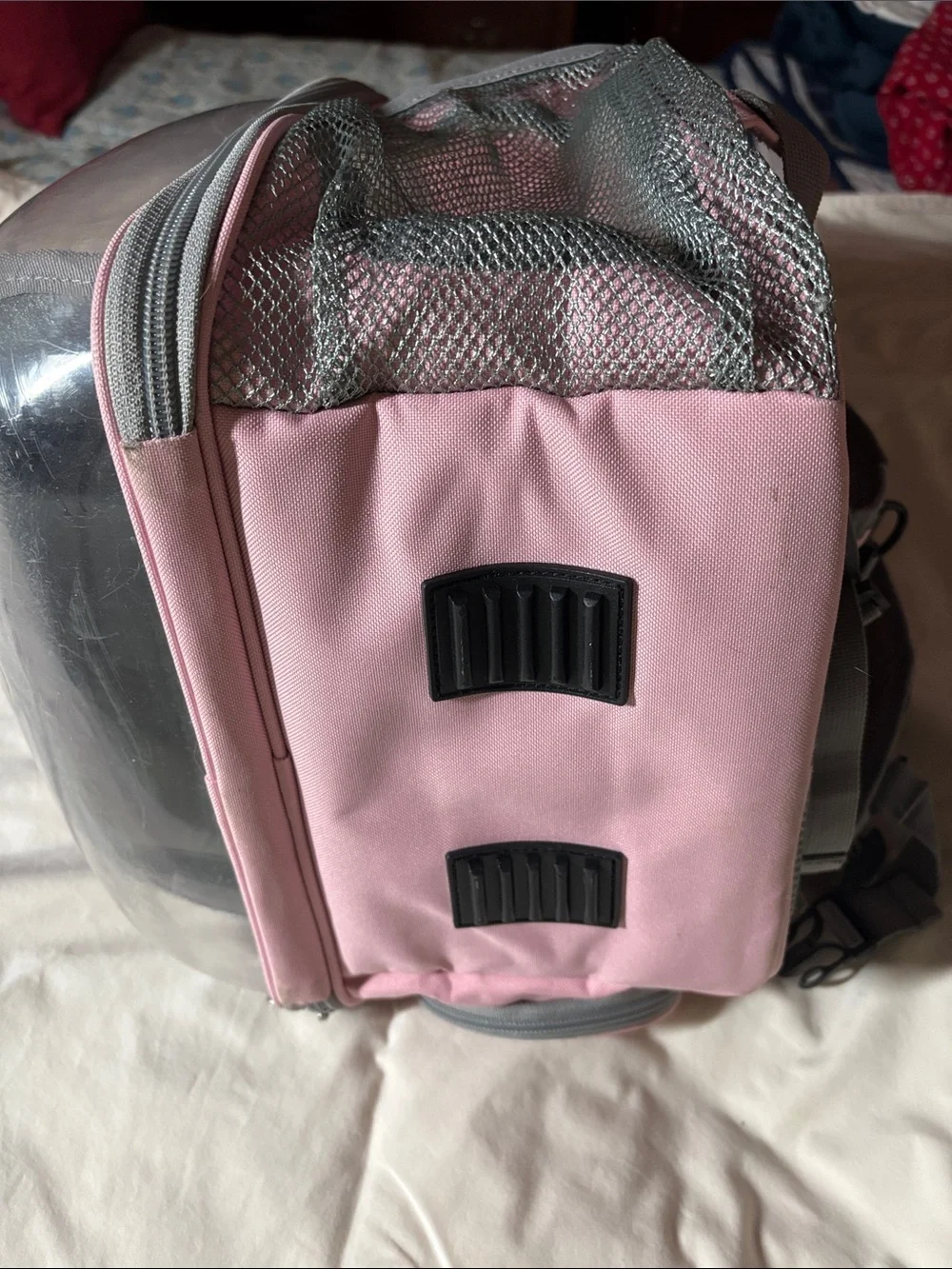 Pink Transparent Bubble Backpack Pet Carrier